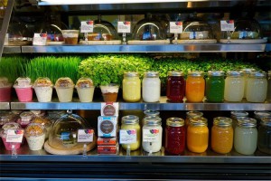 Indigo Age Cafe Food Display - vegan restaurant Vancouver