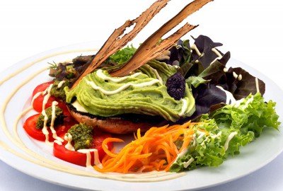 Sun Portobello Burger - Raw Vegan and Gluten Free